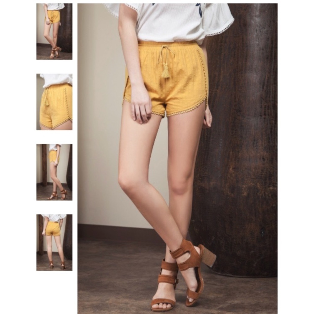 Yellow Cloth Shorts😌